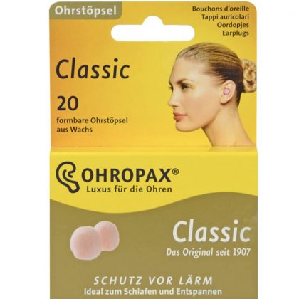 OHROPAX clásico - Tapones para oídos moldeable ideal para un sueño reparador debido a su gran comodidad de uso