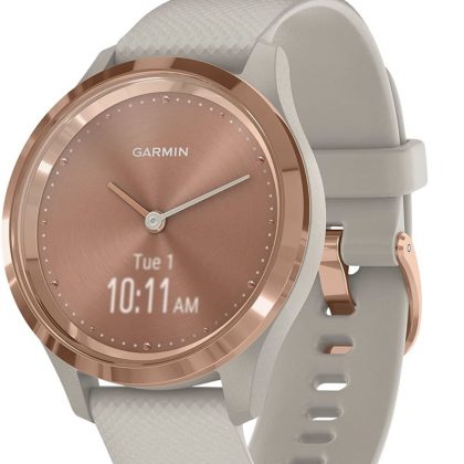 Garmin vívomove 3S, Smartwatch híbrido con pantalla oculta 39 mm, Rose Gold y Tundra